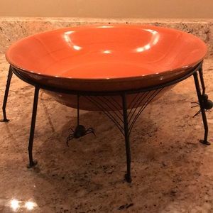 Halloween Spider bowl and stand